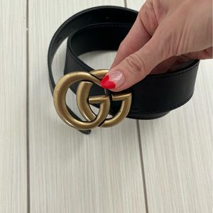 Leather Gucci GG Marmont Belt
